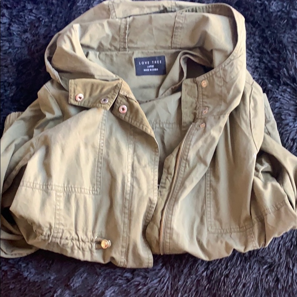 Olive Green Khaki Coat